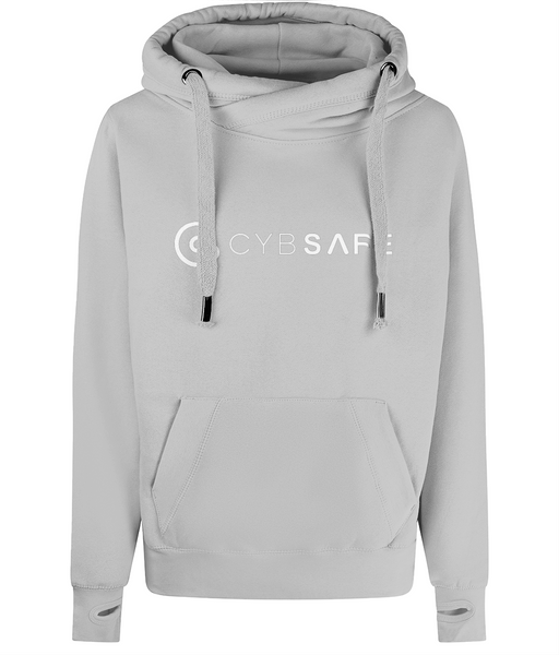 CybSafe cross neck heavyweight hoodie [vegan]