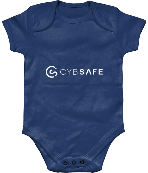CybSafe Organic Cotton Babygrow - Navy