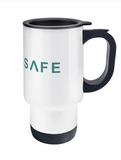 CybSafe 400ml Travel Mug - Stainless Steel